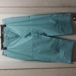 Light blue cotton spandex crop pant size 16W